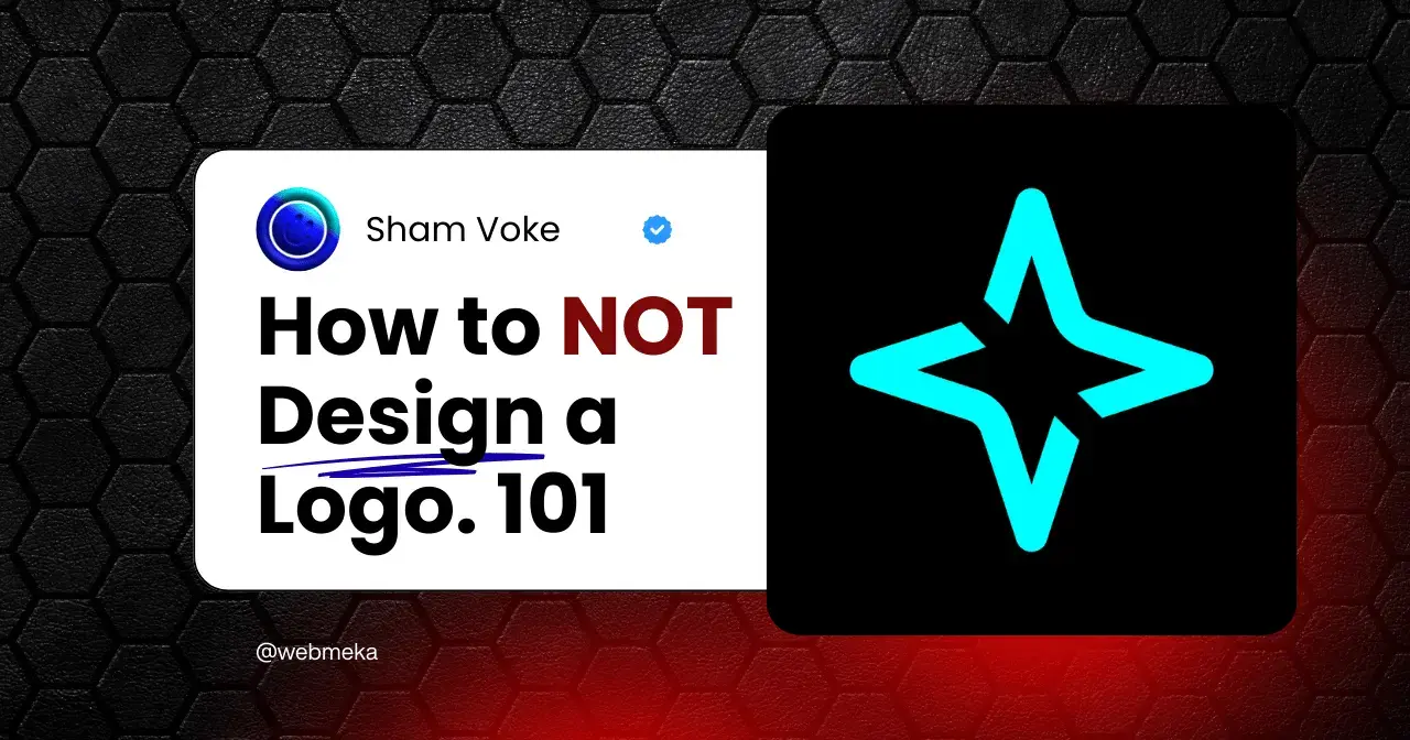 No, That fancy icon is not your Logo!